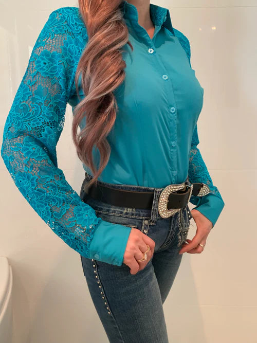 Bec 1/2 Lace Western Shirt