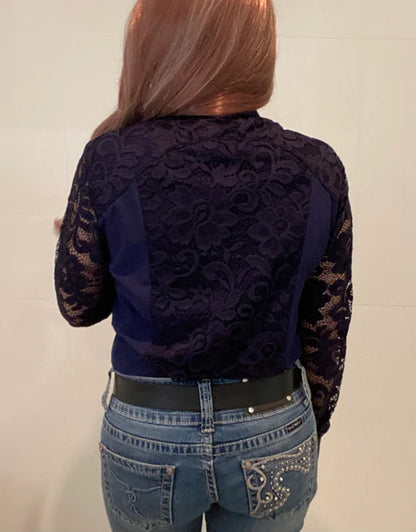 Nelly 1/2 Lace Western Shirt